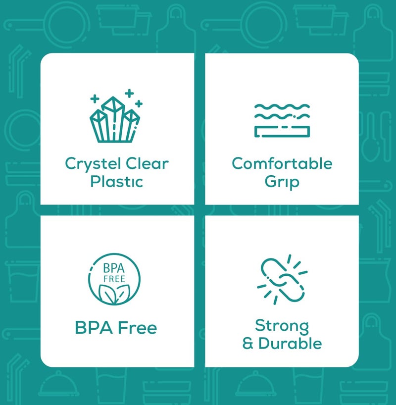 Comfy Package [9 oz. - 80 Count Clear Plastic Cups Disposable - Cold Party Drinking Cups for Events and Everyday Use - Image 4