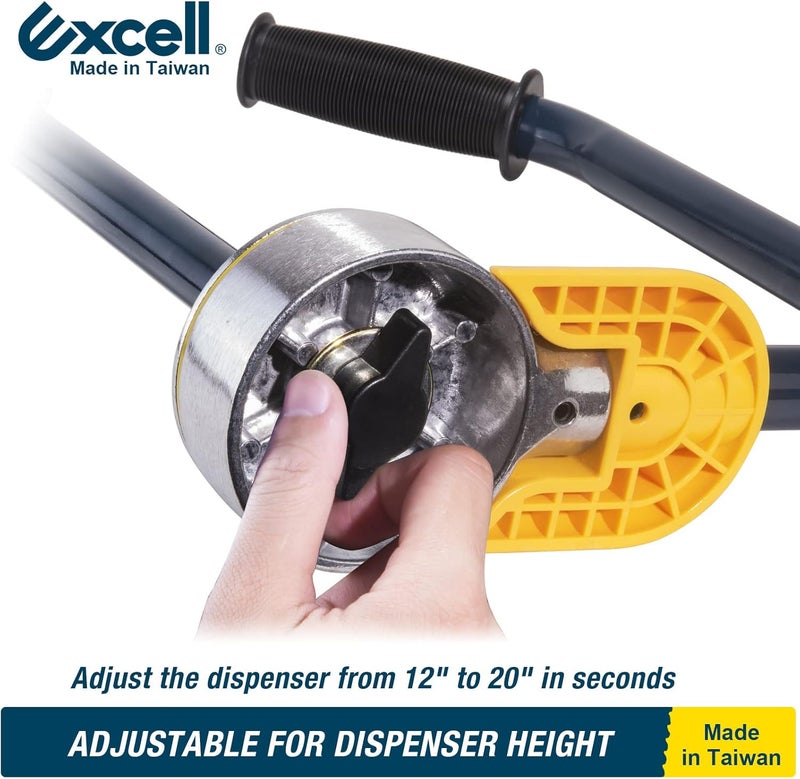 excell SF-2781 Durable Industrial Stretch Film Dispenser with Adjustable Tension, fit 12" to 20" Film Height,Use for Office, Home, Stores and Warehouses Lightweight Pallet Wrapper - Image 4