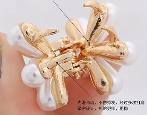 HOMEMATES 12 Pcs Korean Style Pearl Hair Clips Large Hair Clips Pins Barrette Hair for Women Girls Fashion Hair Accessories Hair Accessories Set Pin - Image 4