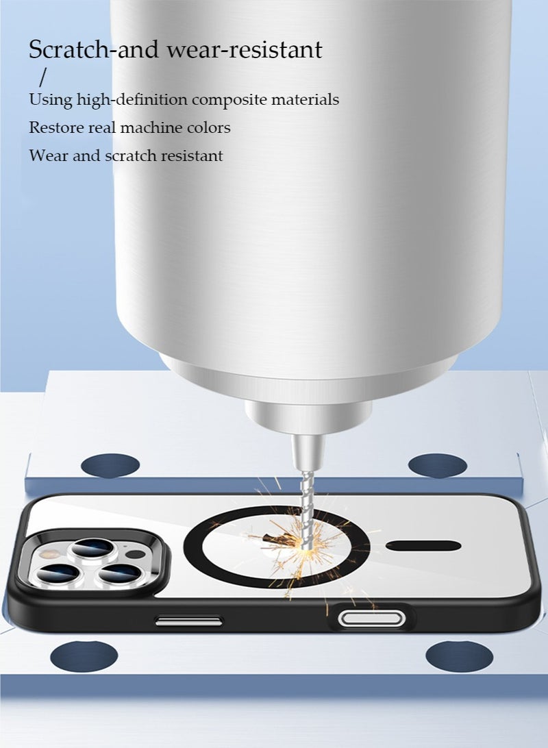 إكس ليفيل * غطاء لآي فون 16 برو ماكس ، متوافق مع ماغساف ، حماية عسكرية من الصدمات ، غطاء لآي فون 16 برو ماكس ( أسود ) - Image 4