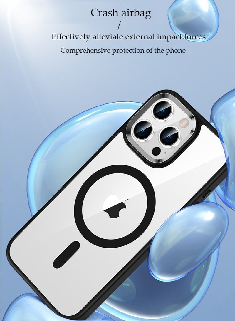 إكس ليفيل * غطاء لآي فون 16 برو ماكس ، متوافق مع ماغساف ، حماية عسكرية من الصدمات ، غطاء لآي فون 16 برو ماكس ( أسود ) - Image 3