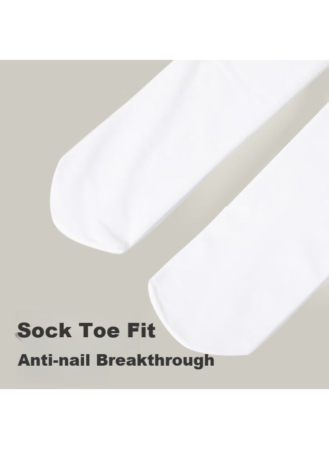 ZHIYOUBAN Zhiyouban Children's Dance Socks Summer Thin Leggings Girls White Silk Socks Spring And Autumn Practice Dance Special Bottom Socks  - Image 4