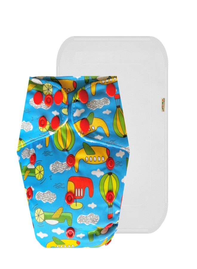 Dumbledo Premium Cloth Diaper with Cotton Insert (Pack of 1) | Soft & Gentle | Leakproof | Travel Friendly | Trusted by Moms | 3 Months - 3 Years | Unisex Baby - Image 1