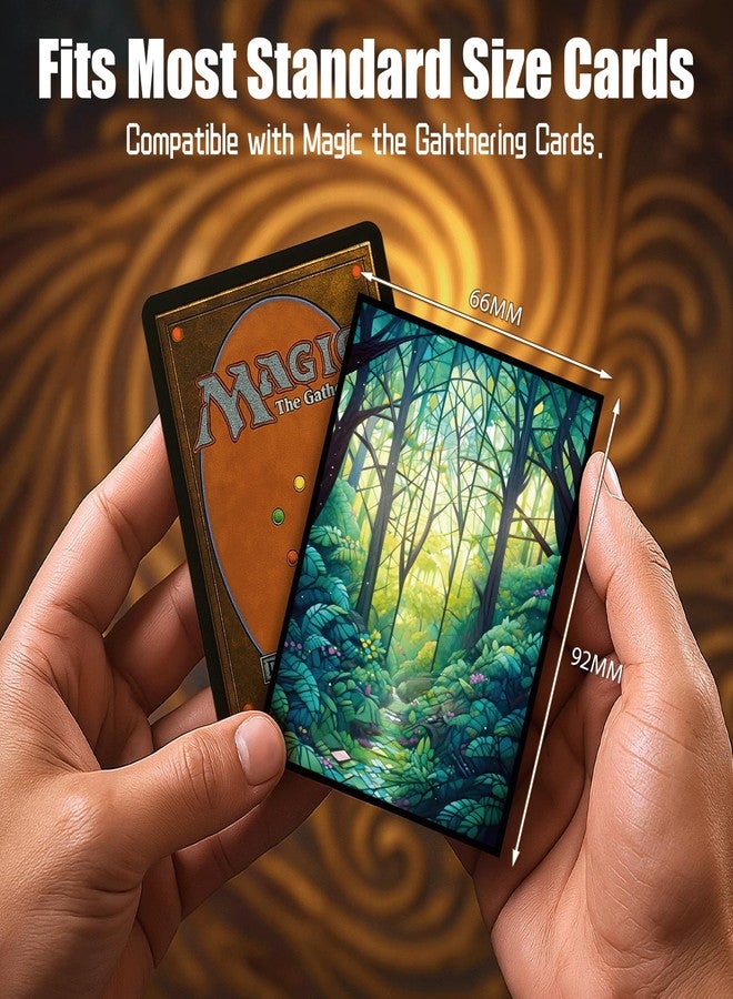 Kiiransr MTG Card Sleeves - Forest- Ultra Clear Front & Matte Finish Back, 100 Count Standard Size Matte Art Sleeve for Magic The Gathering - Image 4