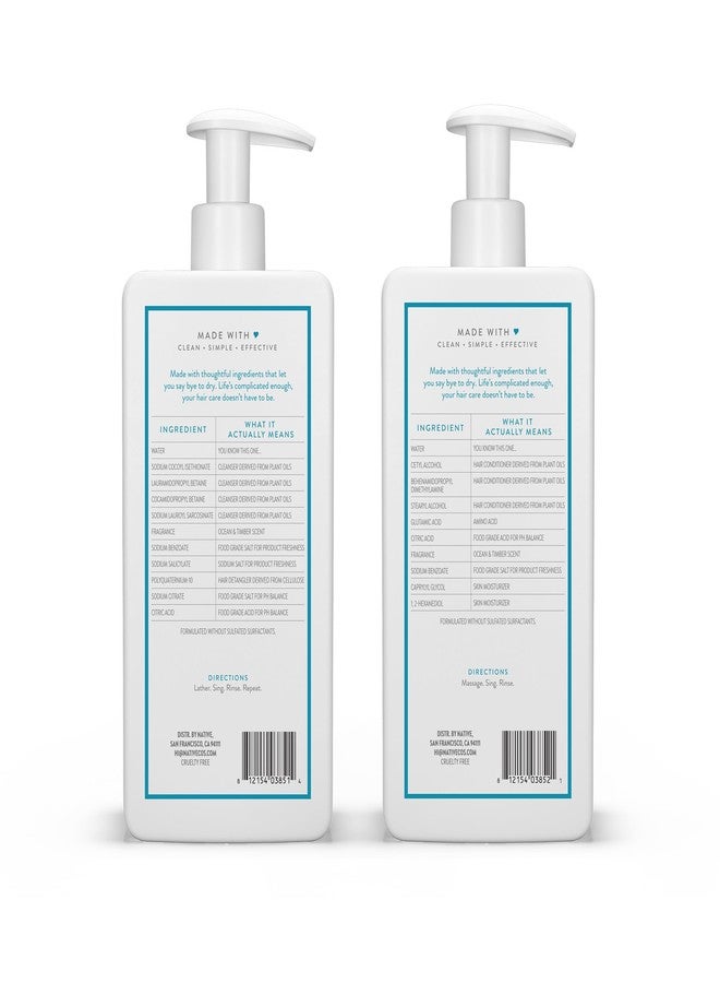Native Ocean & Timber Shampoo and Conditioner Contain Naturally Derived Ingredients | All Hair Types, Color & Treated, Fine to Dry Damaged, Sulfate & Dye Free - 2-Pack - Image 2