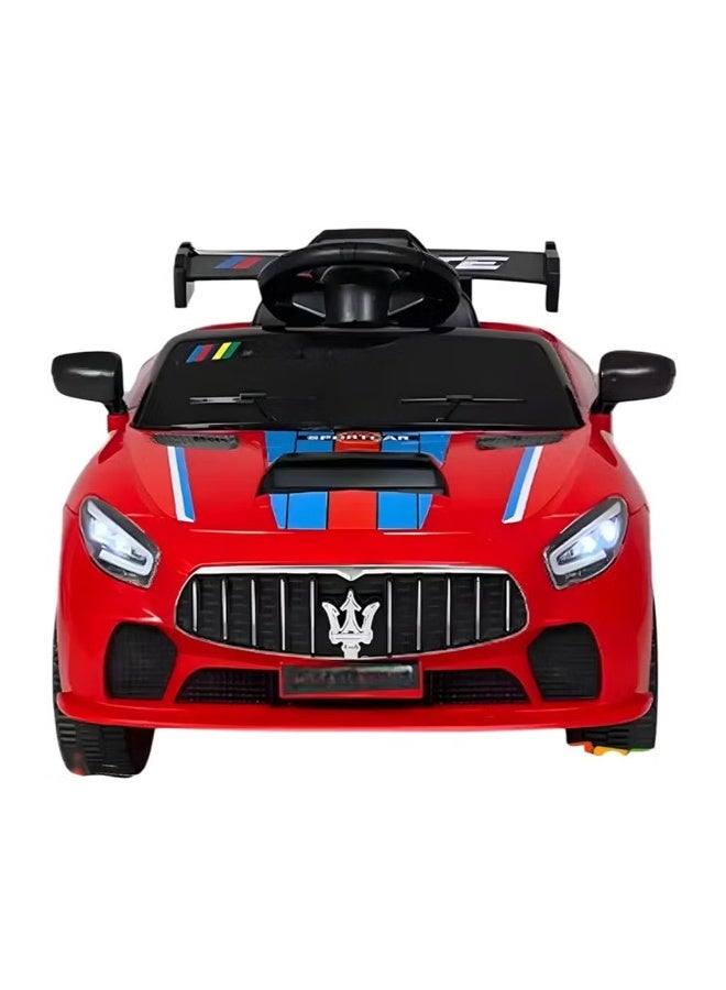 GOLD MANTIS سيارة كهربائية للأطفال من جولد مانتيس مازيراتي GT4 تعمل ببطارية 6V مع تحكم عن بعد من الوالدين، أضواء LED، موسيقى، USB، محرك مزدوج، حمراء - Image 3