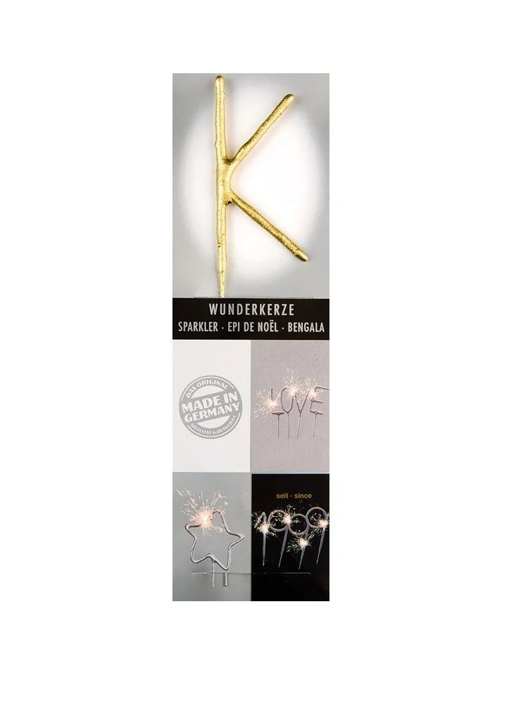 Wondercandle Gold Sparkler Candle K