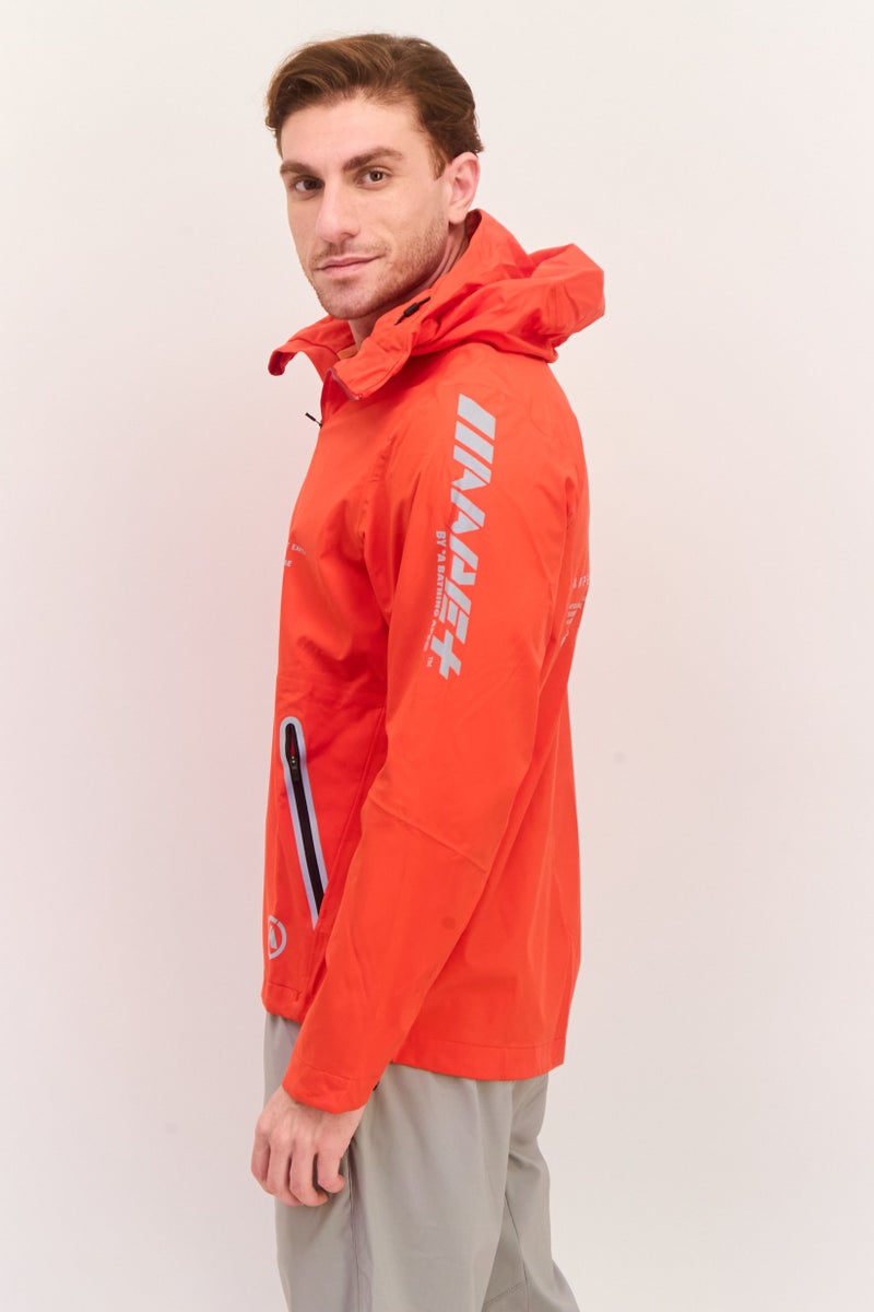 Aape By A Bathing Ape جاكيت واقي من الرياح للرجال بتصميم جرافيكي، أحمر - Image 2