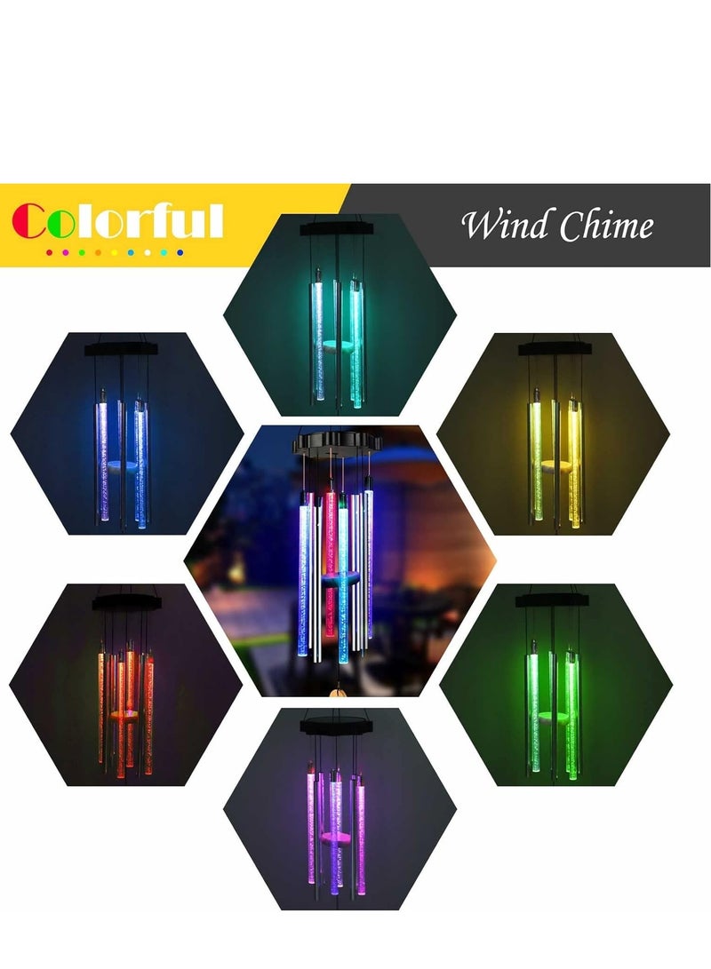 SYOSI Memorial Wind Chimes for Outside Large Deep Tone 30 Inches with 8 Tuned Tubes and Hook, Solar Wind Chimes Waterproof Garden Patio Yard Balcony and Home Decorations, Suitable as A Gift for Unisex - Image 4