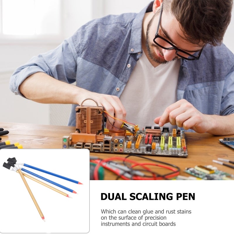 4pcs Derusting Pen Derusting Cleaning Pen Brush for Circuit Board Repair - Image 2