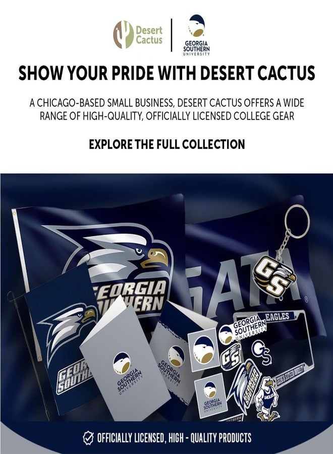 Desert Cactus Georgia Southern University Disposable Napkins GSU Eagles 20 Count 2 Ply 13 inch Square Party Celebration (Design A) - Image 3