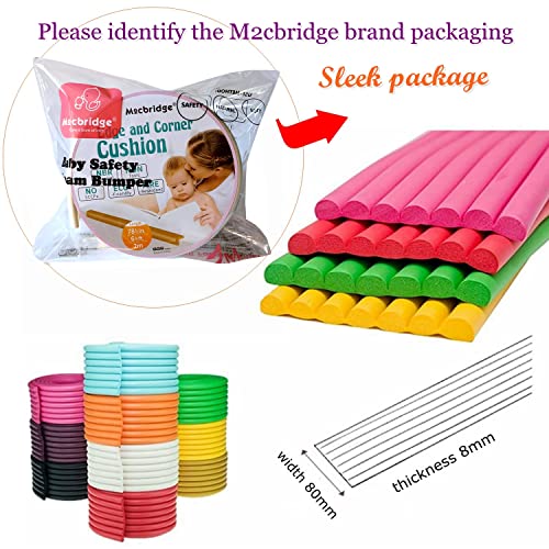 M2cbridge Multifunctional Edge and Corner Guard Coverage Baby Safety Bumper DIY 6.5 Ft (Candy Pink) - Image 3