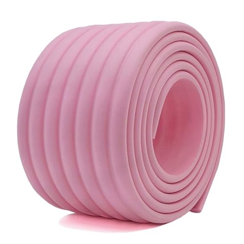 M2cbridge Multifunctional Edge and Corner Guard Coverage Baby Safety Bumper DIY 6.5 Ft (Candy Pink) - Image 1