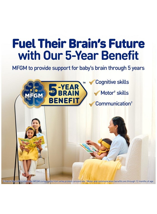 Enfamil NeuroPro Baby Formula, MFGM* 5-Year Benefit, Expert-Recommended Brain-Building Omega-3 DHA, Exclusive Immune Supporting HuMO6 Blend, Infant Formula Powder, Baby Milk, 28.3 Oz - Image 4