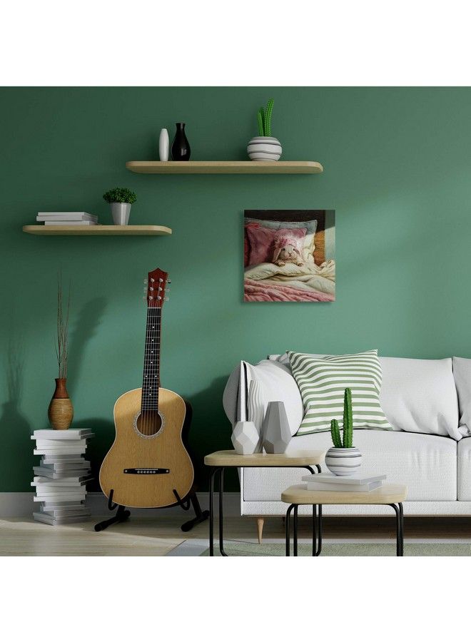 Stupell Industries Bunny Rabbit Resting In Bed Offwhite Pink Designed By Lucia Heffernan Canvas Wall Art 24 X 24 - Image 3