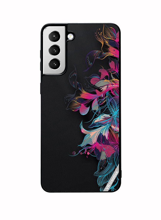 VR CREATIVE Protective Case Cover For Samsung Galaxy S22 5G Flower Design Multicolour - Image 1