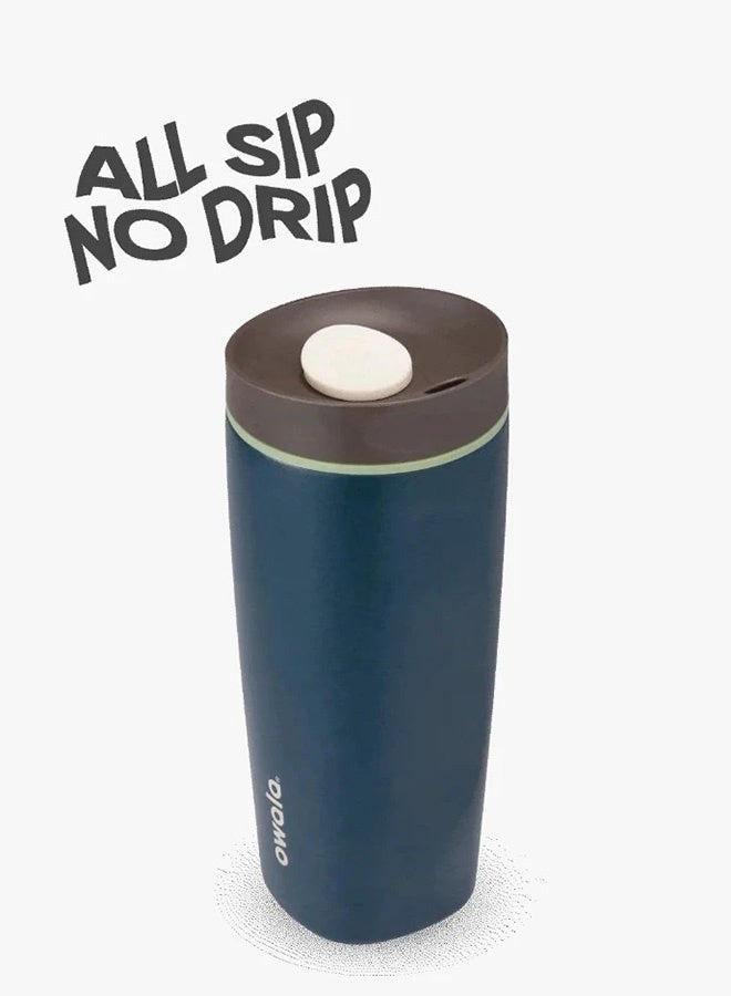 كوب قهوة SmoothSip Slider المعزول من الفولاذ المقاوم للصدأ، سعة ٢٠ أونصة/١٢ أونصة، كوب قهوة مثلجة قابل لإعادة الاستخدام، كوب قهوة ساخنة للسفر، خالٍ من مادة BPA - Image 2