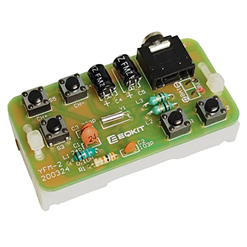 IS DIY Radio Kit, Icstation FM Radio Kit 76MHZ-108MHZ Soldering Project Radio Module DIY Kits Electronic Solder Practice Kit for Back to School STEM Labs Physics Science Educational - Image 1