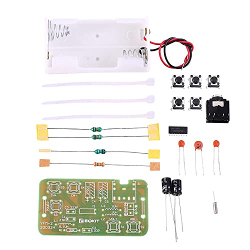 IS DIY Radio Kit, Icstation FM Radio Kit 76MHZ-108MHZ Soldering Project Radio Module DIY Kits Electronic Solder Practice Kit for Back to School STEM Labs Physics Science Educational - Image 2