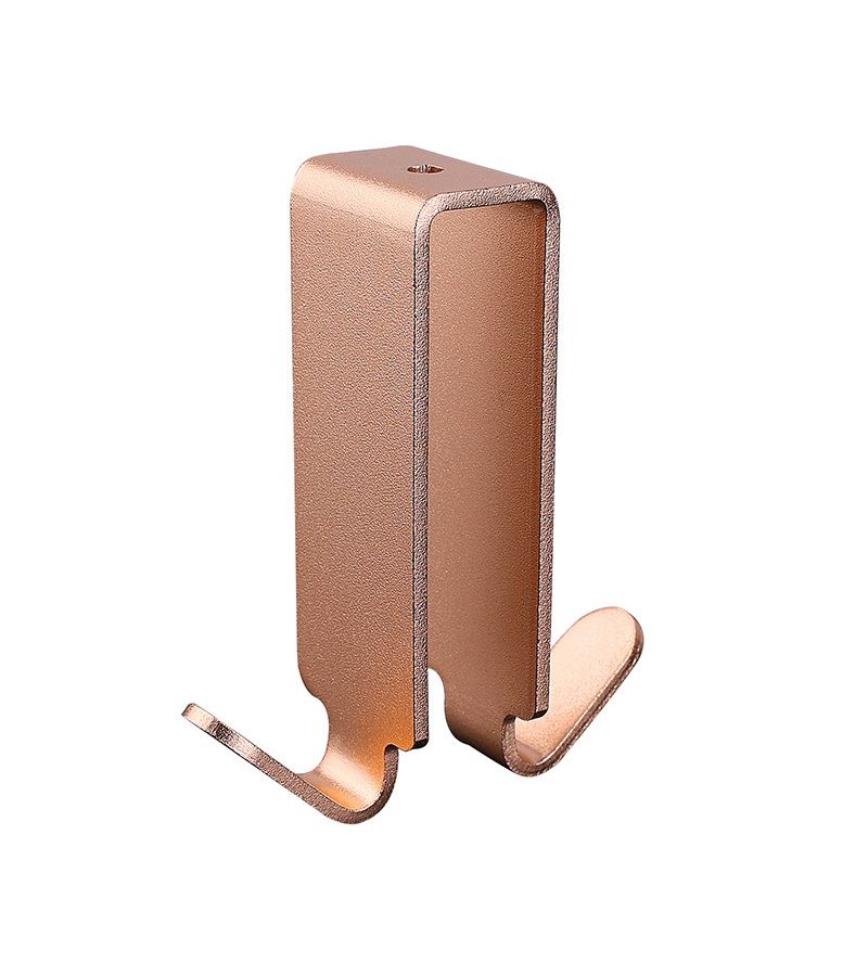 Rose Golden Heavy Duty Shower Door Hooks Adhesive No Drill Hold Towels - Image 1