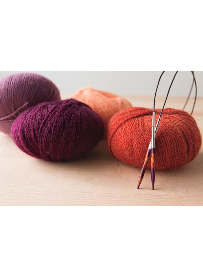 KnitPicks Options 2-3/4" Short Tip Interchangeable Wood Knitting Needle Set (Radiant) - Image 4