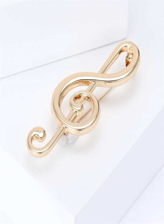 OIDIMS Minimalist Music Note Brooch for Women Men Simple Brooches Elegant Lapel Pin Dress Accessories Corsage for Hat Bag Suit Fashion Jewelry for Music Party Wedding Banquet Musician Boutonniere (Gold-Tone) - Image 4