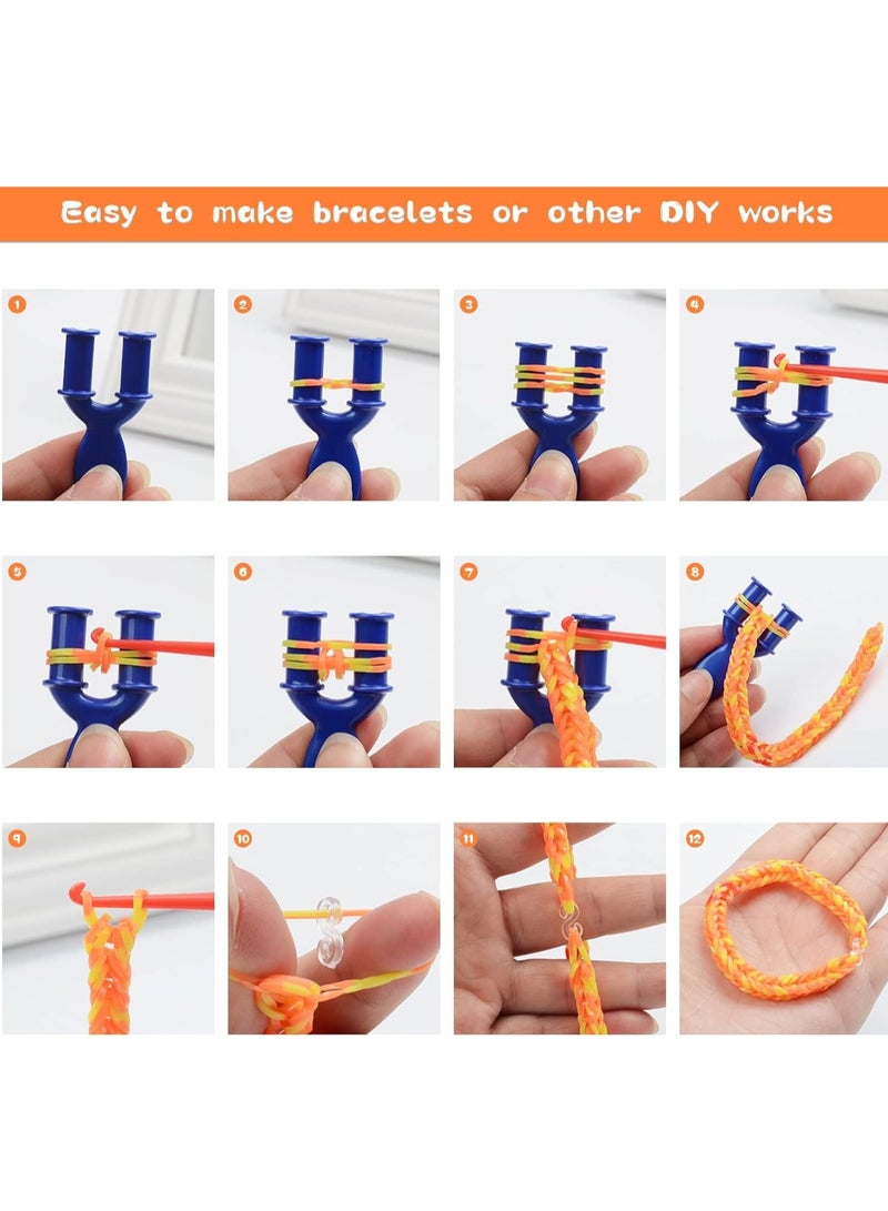 LIMOS 3000+ Rubber Band Bracelet Kit, Colorful Loom Bracelet Making Kit with Storage Box, DIY Art Craft Set with Charms Beads for Beginners Birthday Christmas Parties Gift - Image 2