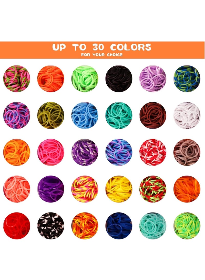 LIMOS 3000+ Rubber Band Bracelet Kit, Colorful Loom Bracelet Making Kit with Storage Box, DIY Art Craft Set with Charms Beads for Beginners Birthday Christmas Parties Gift - Image 3