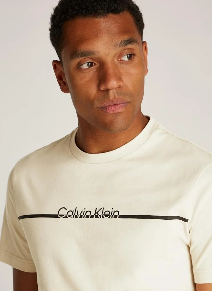 CALVIN KLEIN Logo Crew Neck T-Shirt