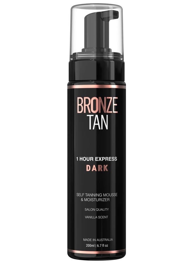 Existing Beauty Bronze Tan Dark Moisturizing Self Tanning Mousse and Sunless Tanner For Fair to Medium Skin Tones Salon Quality Vanilla Scented (200 ml/ 6.7 oz) - Image 1