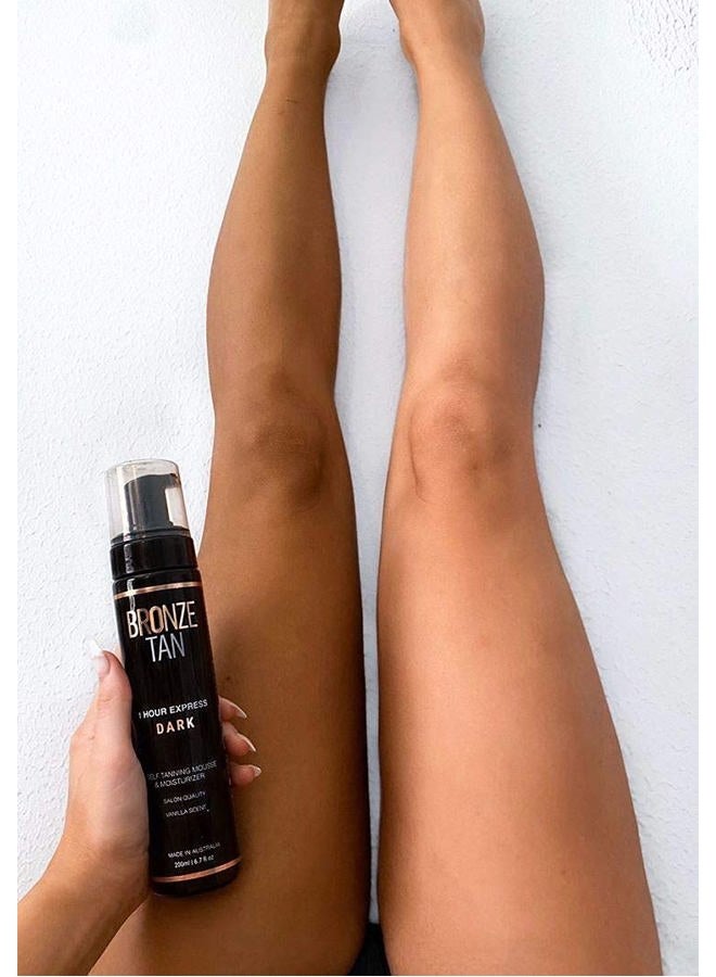 Existing Beauty Bronze Tan Dark Moisturizing Self Tanning Mousse and Sunless Tanner For Fair to Medium Skin Tones Salon Quality Vanilla Scented (200 ml/ 6.7 oz) - Image 3