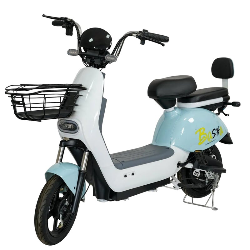 دريم لاند سكوتر كهربائي للركوب بإطار 14 انش 48 فولت 12 امبير 350 وات - أزرق - MDD-WS - Image 1