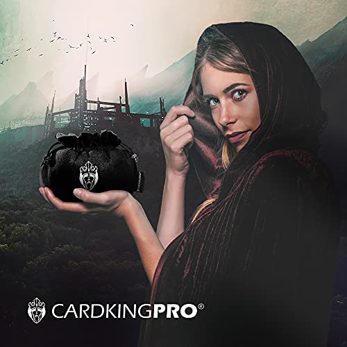 CardKingPro Immense Dice Bags with Pockets - Black - Capacity 150+ Dice - Great Organizer for Dice Hoarders, Perfect for Dungeons and Dragons [Patented Design] - Image 4