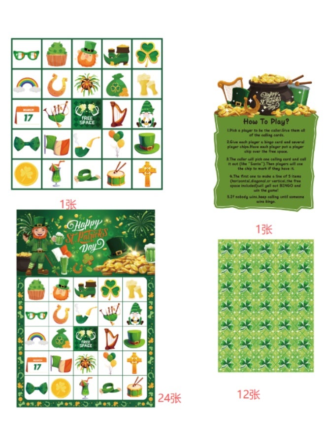 FRUITFUL PARTY St. Patrick's Day Bingo Game Party Supplies