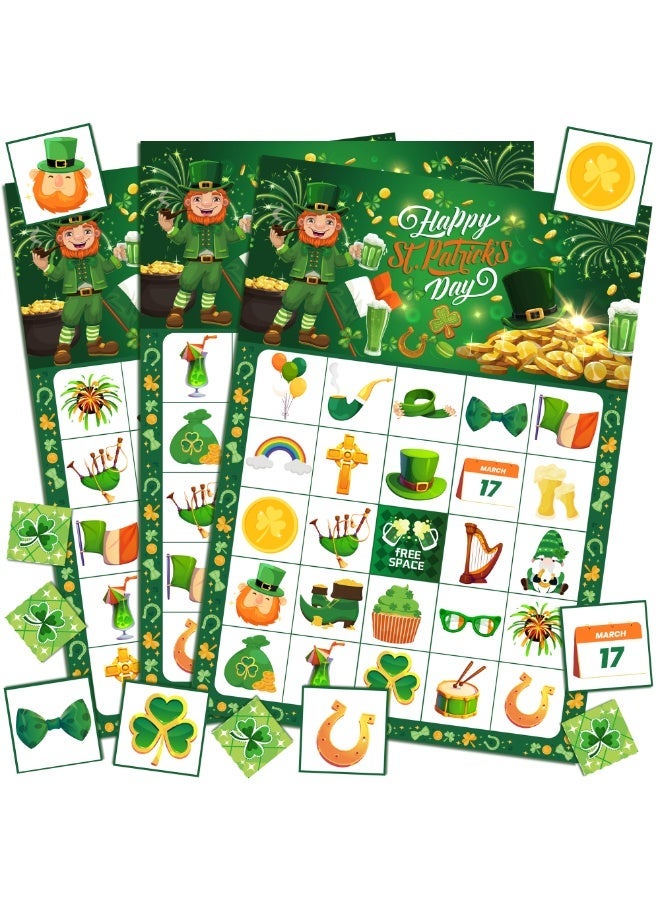 FRUITFUL PARTY 37pcs St Patrick's Day Bingo Cards for Irish Themed Party Games, St Patricks Day Bingo Cards for St Patricks Day Games St Patricks Day Decorations Saint Patricks Day Decorations - Image 1