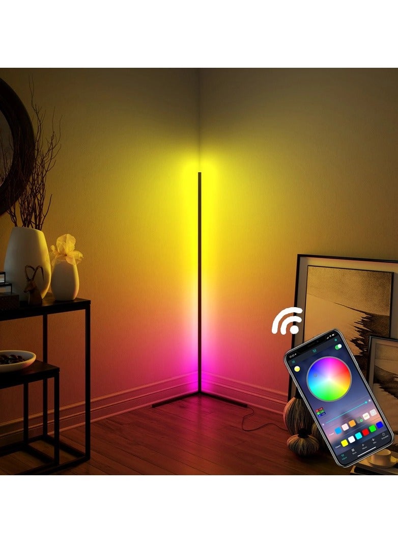 مصباح أرضي زاوية LED بجهاز تحكم عن بعد متعدد الألوان - Image 1