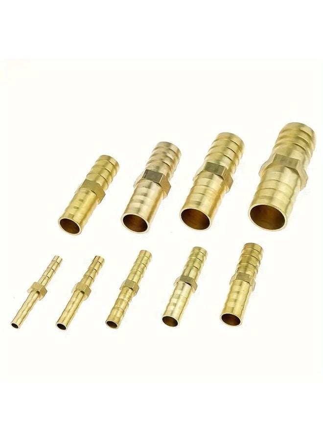 Universal Brass Barb Straight Hose Connectors 5mm Durable Metal Pneumatic Fittings - Image 2