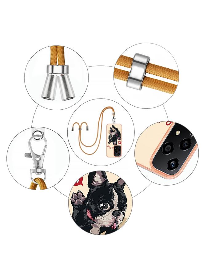 زبون جراب لهاتف Honor 200 Lite Global مطلي بالكهرباء من الجانبين مع حبل تعليق - Image 5