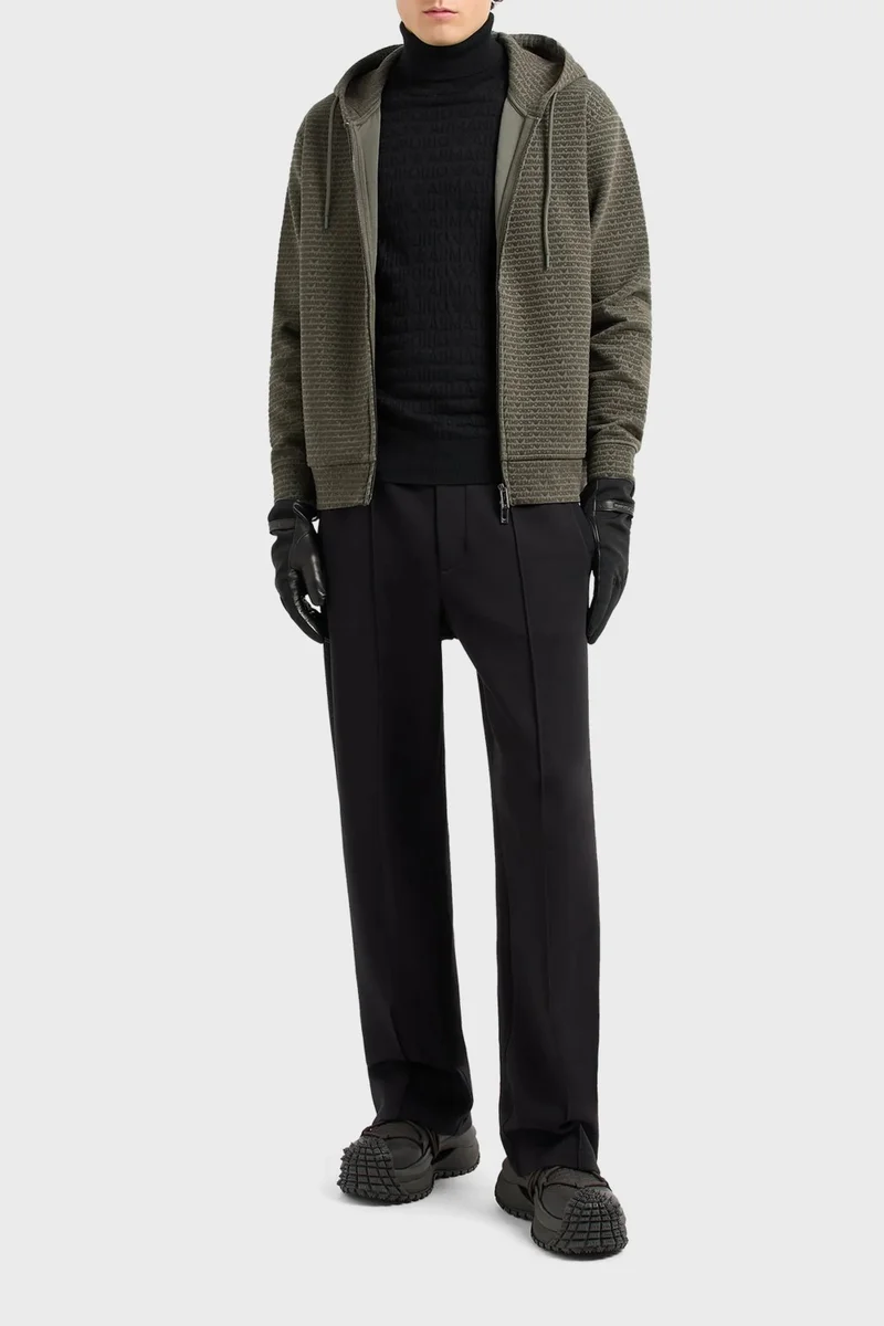 EMPORIO ARMANI 100% Wool Turtleneck Sweater Men's Sweater 6D1MXJ 1mjmz 0999