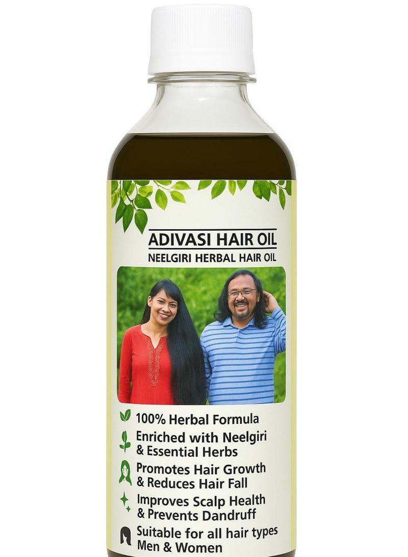 Adivasi Neelambari Ayurvedic Hair Care Adivasi Herbal Hair Oil Made By Pure Adivasi Ayurvedic Herbs, 200Ml - Image 1