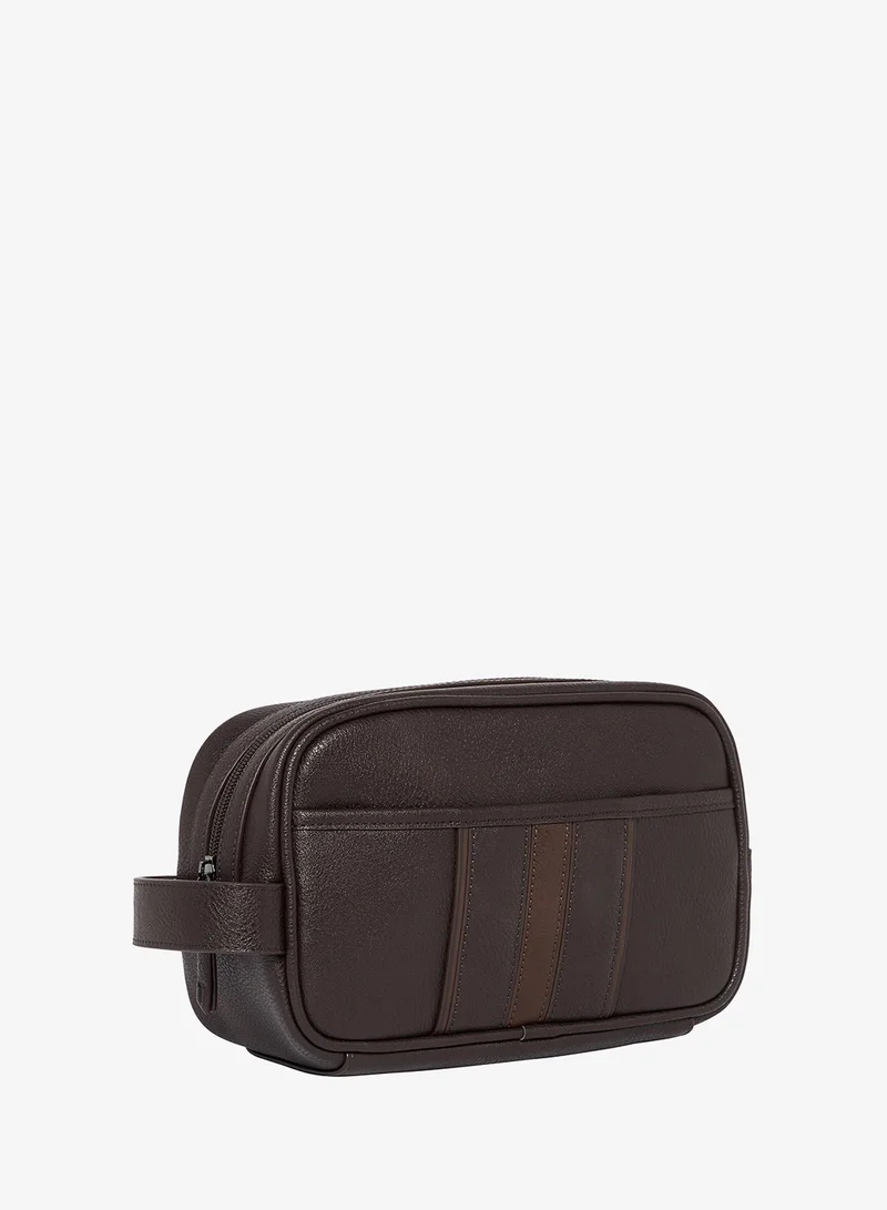 Ted Baker BRN-CHOC Keilab Stripe Toiletry Bag for Men | Best Price UAE
