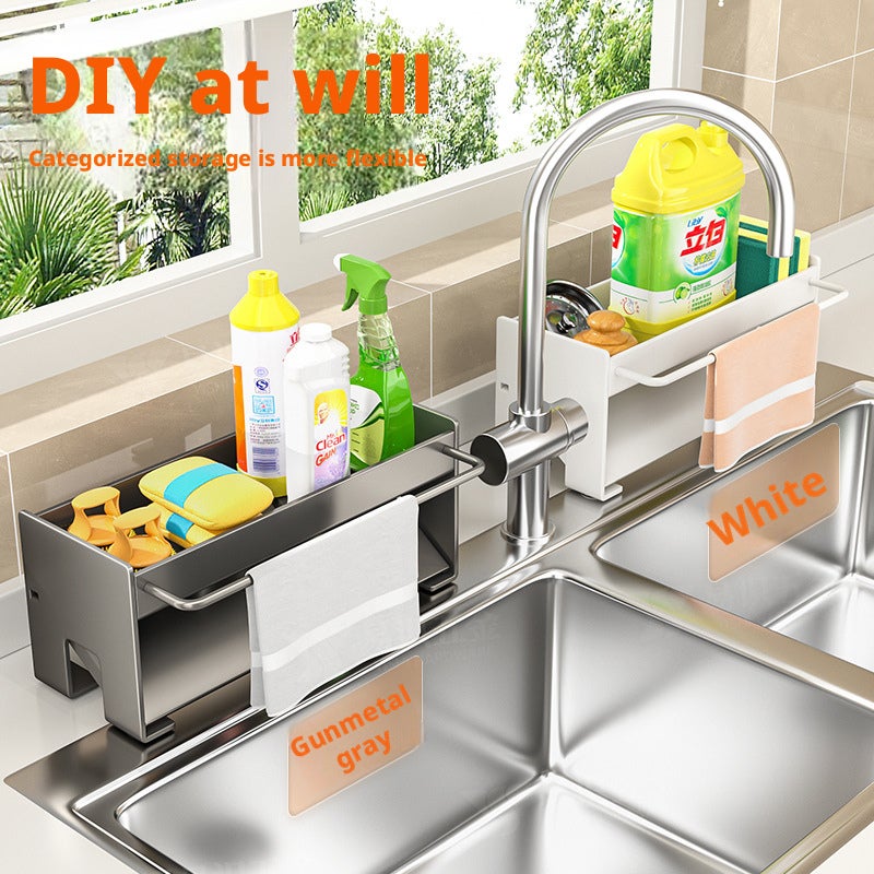 Carbon Steel Dish Drying Rack No-Drill for Kitchen - Image 2