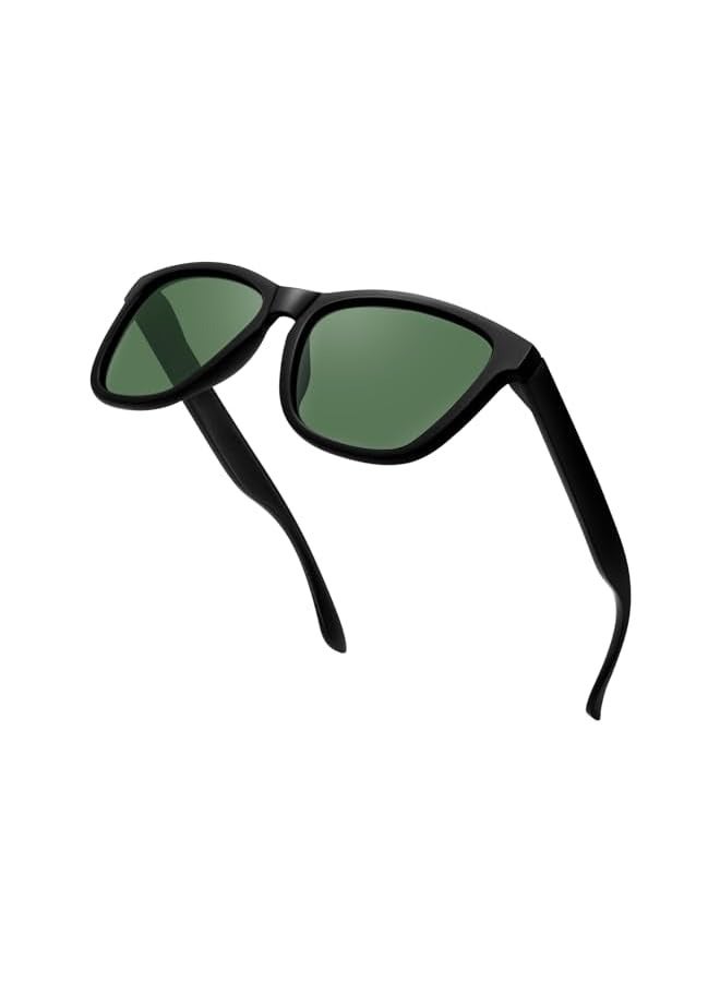 بروماس نظارات شمسية مستقطبة للرجال، نظارات شمسية كلاسيكية مربعة للرجال، ظلال خفيفة الوزن للنساء حماية 100% من الأشعة فوق البنفسجية 400 أثناء القيادة والصيد والأنشطة الخارجية - Image 1