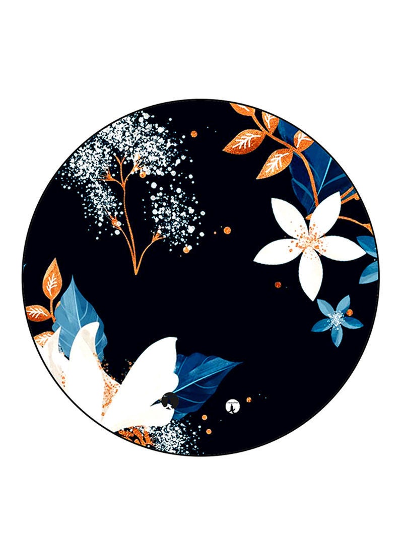 Flowers Printed Mouse Pad  Multicolour