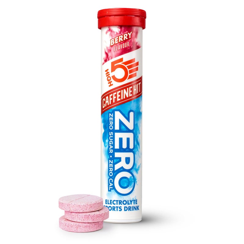 High5 ZERO Caffeine Hit ElectrolyteTablet - Hydration Tablets Enhanced with Vitamin C - 0 Calories & Sugar Free - Boost Hydration, Performance & Wellness - Berry, 20 Tablets (20x, Pack of 1) - Image 1