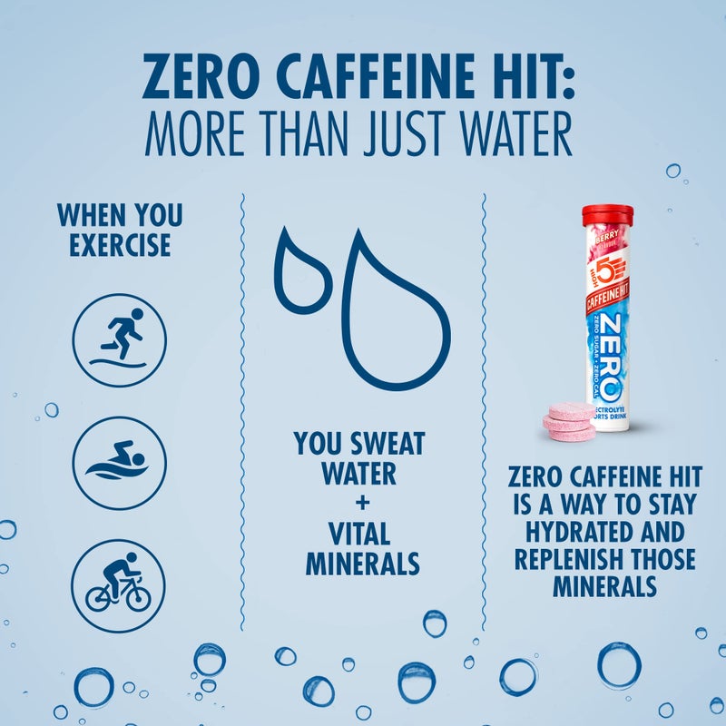 High5 ZERO Caffeine Hit ElectrolyteTablet - Hydration Tablets Enhanced with Vitamin C - 0 Calories & Sugar Free - Boost Hydration, Performance & Wellness - Berry, 20 Tablets (20x, Pack of 1) - Image 4