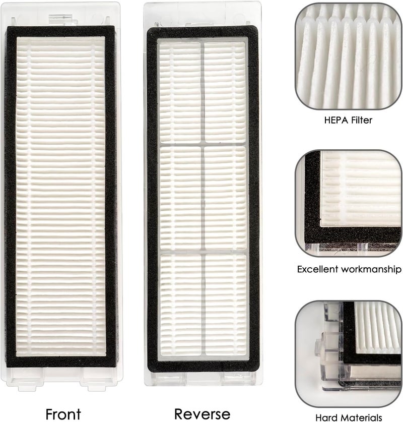 CHAIN PEAK (8 Pieces) Replacement HEPA Filters Compatible With Roborock Q Revo Robotic Vacuum Cleaner, Replacement Parts Filters, Q Revo filter 8 Pack - Image 4