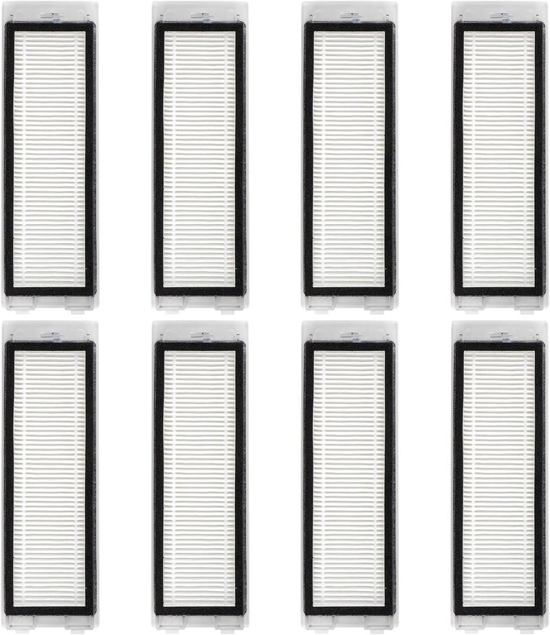 CHAIN PEAK (8 Pieces) Replacement HEPA Filters Compatible With Roborock Q Revo Robotic Vacuum Cleaner, Replacement Parts Filters, Q Revo filter 8 Pack - Image 1