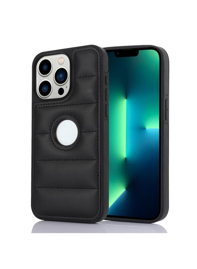 S-TOP Case For iPhone 13 Pro Piano Key Hollow Cutout PU Phone Case - Image 1