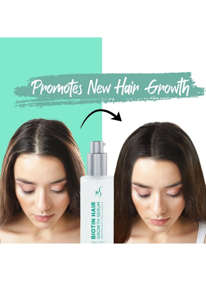 HerStyler Biotin Hair Growth Serum - Non-Greasy Hair Serum For Thinning Hair - Biotin Hair Serum With Vitamin B - Non-Sticky Hair Thickening Serum For All Hair Types- 2 Fl. Oz. - Image 2